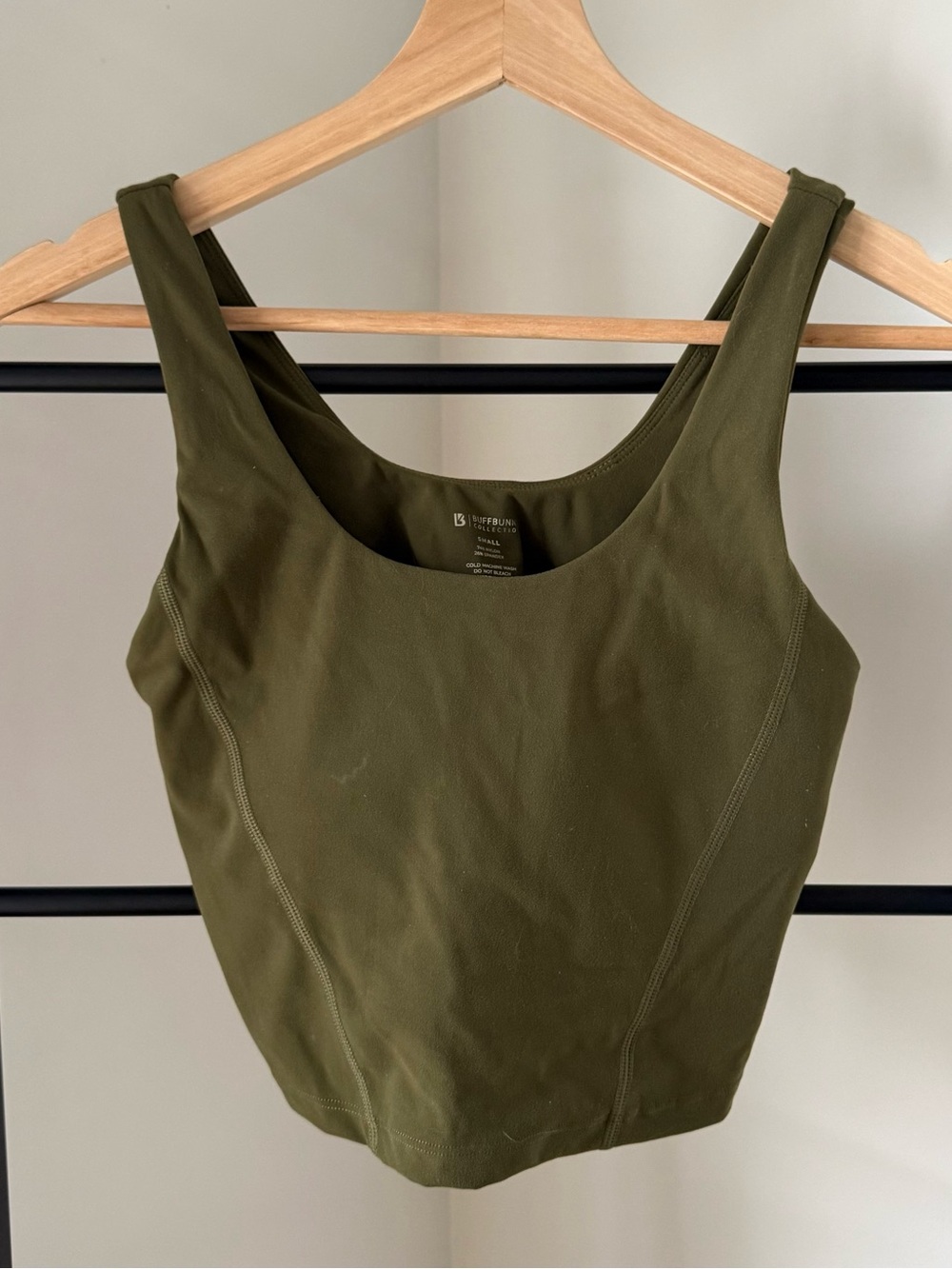 Buff Bunny Collection Olive Green Women's Tank Top, size S